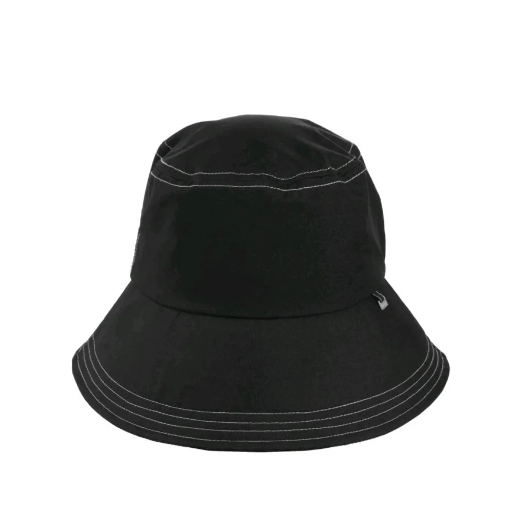 Totes Water Resistant Rain Hat with White Stitching Split Back Bow NWT